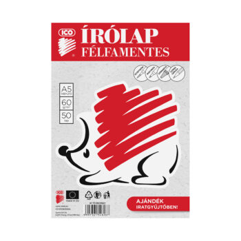 Süni írólap félfamentes 50 lap A/5