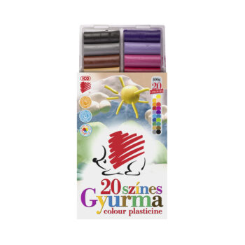 Süni színes gyurma 20-as 400 g
