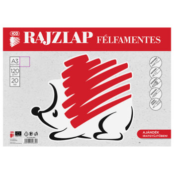 Süni rajzlap félfamentes 20 lap A/3
