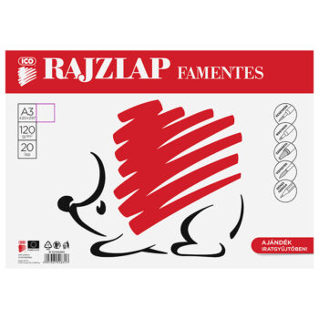 Süni rajzlap famentes 20 lap A/3