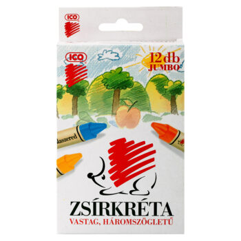 Süni zsírkréta háromszögletű vastag 12-es