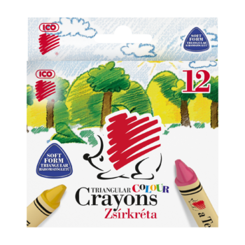 Süni zsírkréta háromszögletű 12-es