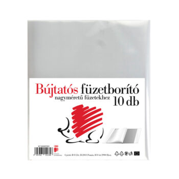 Süni füzet- és tankönyvborító bújtatós 10 darab A/4+