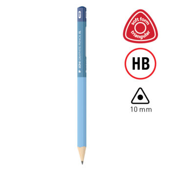 Süni grafitceruza vastag háromszögletű kék HB