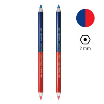 Süni postairón piros-kék hatszögletű 9 mm